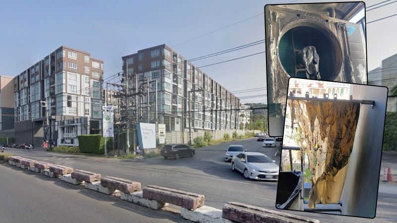 Пожар произошел на 7 этаже кондоминиума Dcondo Mine